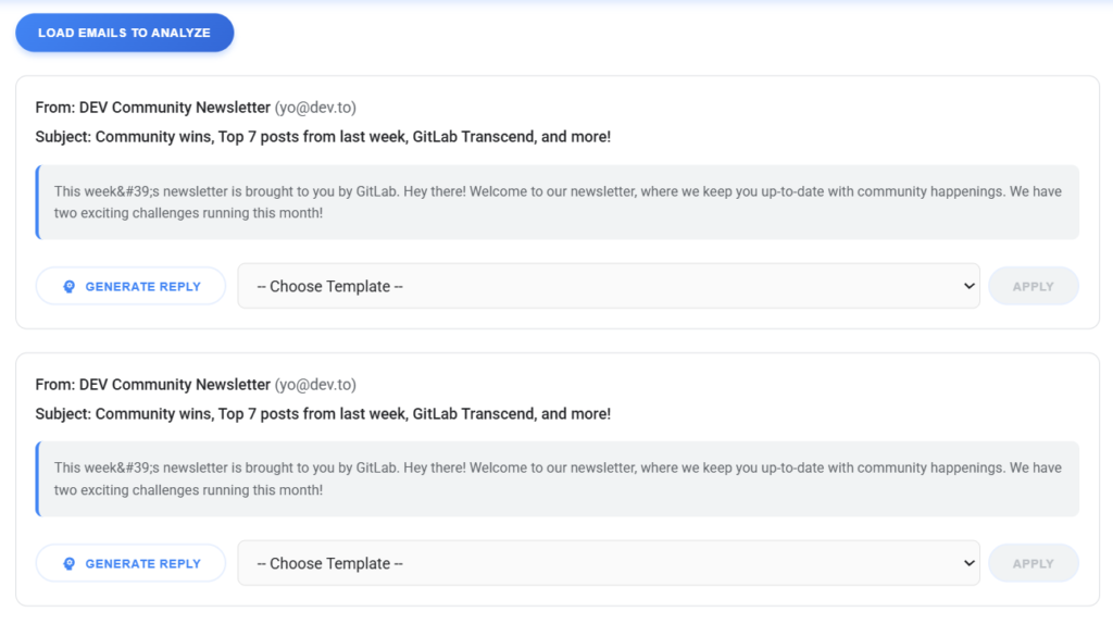 AI intelligent Gmail